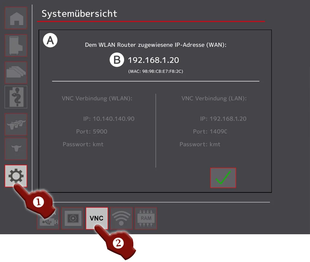 Validierung Netzwerkverbindung Installation Urban-Cloud, Validierung Netzwerkverbindung